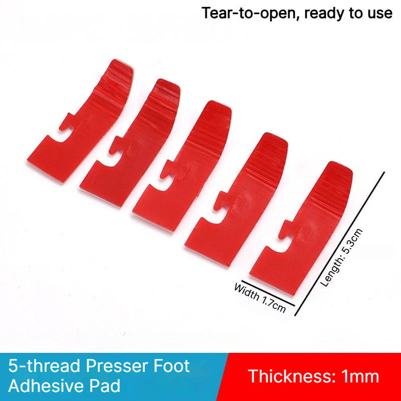 1913★ Upgraded 2nd Gen No-Fold Teflon Presser Foot Pad for 4/5-Thread Overlock Machines.
