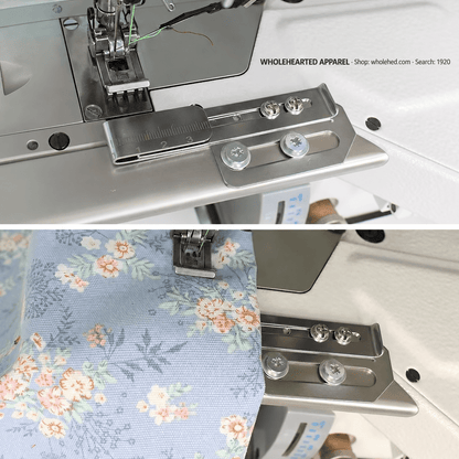 1920★ Adjustable Hemming Folder for 3-Needle 5-Thread Coverstitch Machine, Sewing Attachment