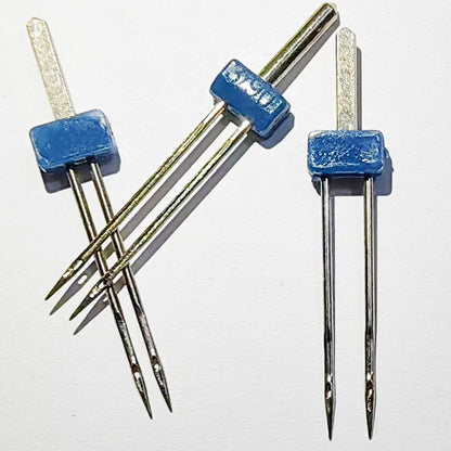 1868★ Twin Needle for Domestic Sewing Machines, Sizes 2/3/4, Compatible with Brother, Butterfly, and Juki-Style Models★