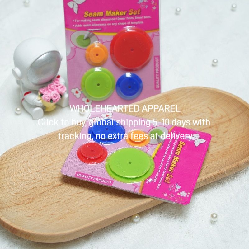 1602★  [3826 people's favorites] DIY patchwork clothing fabric sewing tools, sewing ring, line tracing wheel, line tracer, sewing ring, four sets