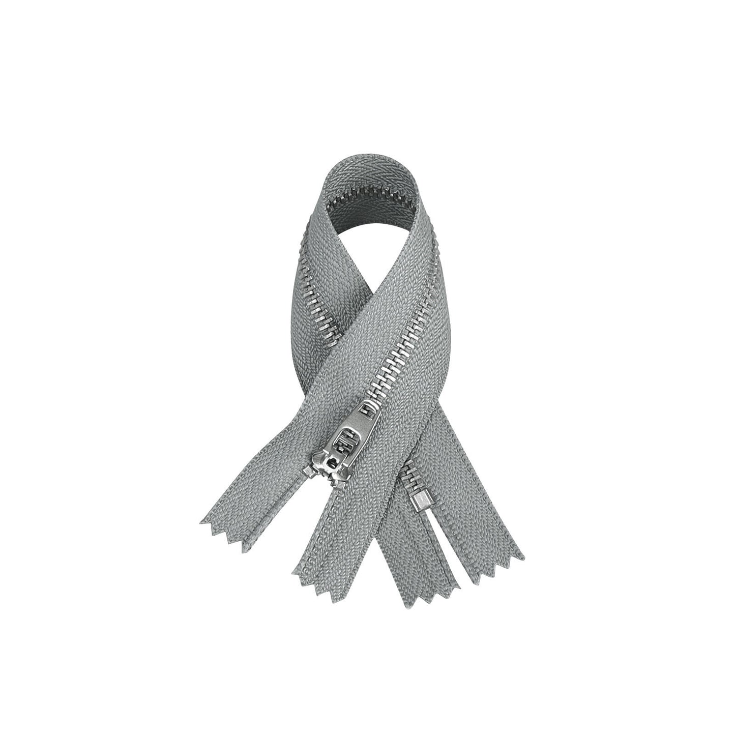 3074  New No. 3 white copper closed tail spring head work size tail with strong locking, special for pants placket zipper