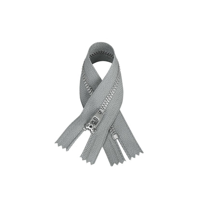 3074  New No. 3 white copper closed tail spring head work size tail with strong locking, special for pants placket zipper