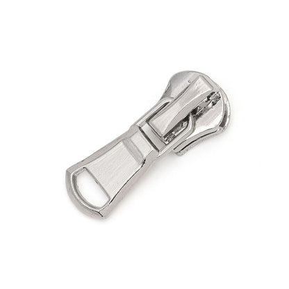 3093  Zipper No. 3 and No. 5 metal slider A3025 white light gold gun color slider zinc alloy clothing and luggage zipper applicable