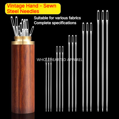 1917★ Traditional Hand Sewing Needles, Steel Needles for Clothing and Quilting, Large-Eye and Fine Sizes.