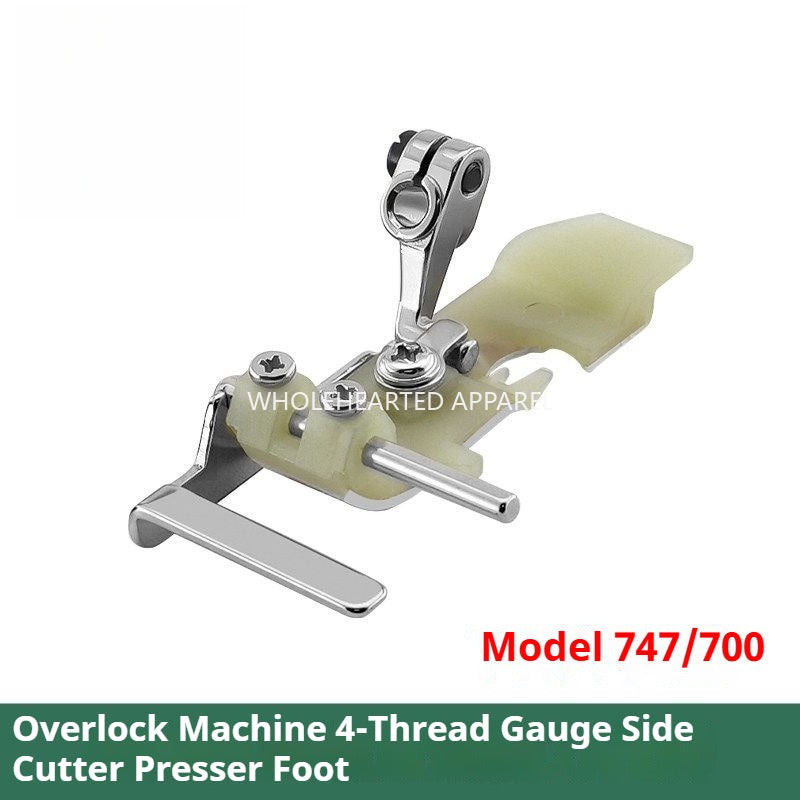 1762★ Four-Thread Overlock Edge Guide Presser Foot for Collar and Waist Sewing with Teflon Base ★