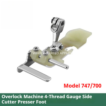 1762★ Four-Thread Overlock Edge Guide Presser Foot for Collar and Waist Sewing with Teflon Base ★