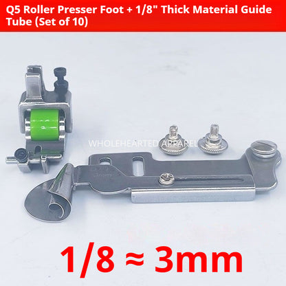 1787★ New Adjustable Q5 Roller Hem Presser Foot for Computerized Sewing Machine, Smooth Stitching★