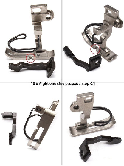 1554★  Sewing machine accessories 5490 synchronous car pressing foot, zipper stop tooth pleating, pressing placket, curling edge up and down differential times