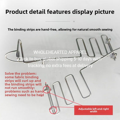 1429★  Flat car guide frame strap positioning width adjustable hand support free sewing machine accessories computer flat sewing machine