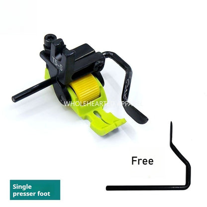 1592★  New Teflon T5-S multi-purpose five-in-one computer flat car left and right rib pressing roller pressing foot★
