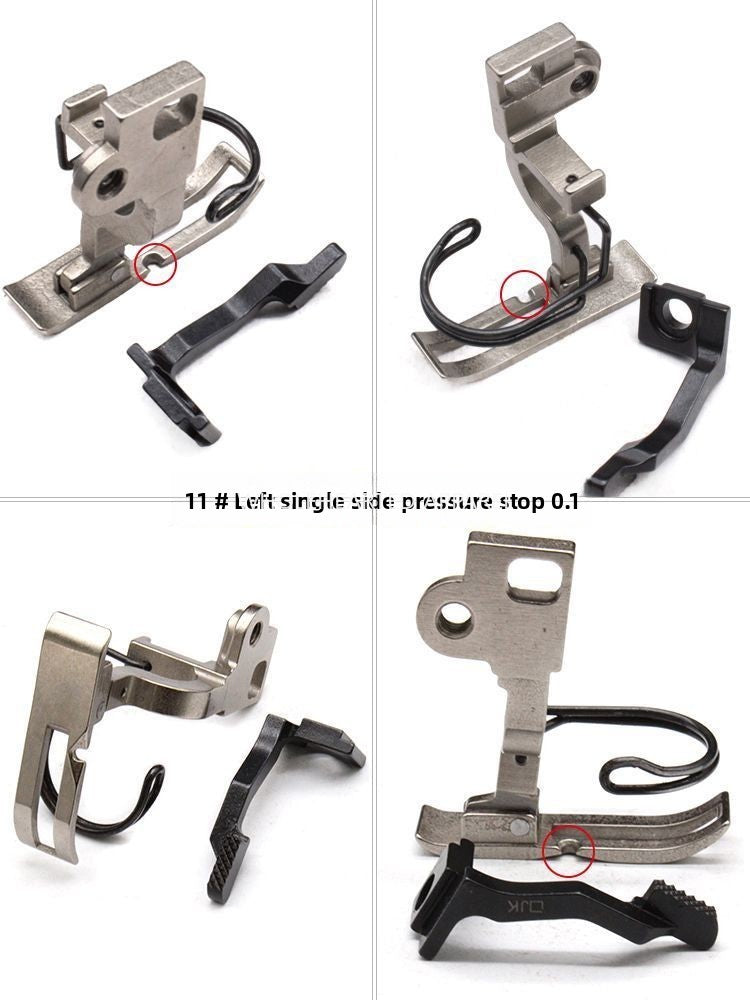 1554★  Sewing machine accessories 5490 synchronous car pressing foot, zipper stop tooth pleating, pressing placket, curling edge up and down differential times