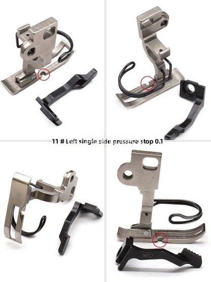 1554★  Sewing machine accessories 5490 synchronous car pressing foot, zipper stop tooth pleating, pressing placket, curling edge up and down differential times