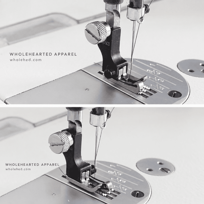 1738★ Double-Spring Grooved Compensating Presser Foot for Industrial Lockstitch Machines, Cording & Piping.