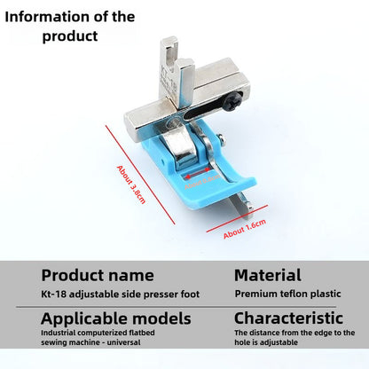 1708★  New 0.1-0 adjustable gear presser foot flat car special activity multi-functional plastic pressing line with knife stop★