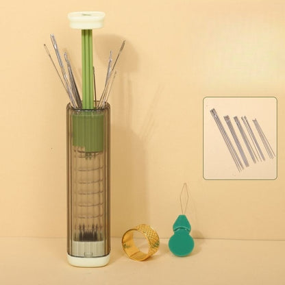 1718★  Hand Sewing Needle Set Press Magnetic Syringe Sewing Clothes Tools Sewing Needle Thickness Needle Storage Syringe Portable★
