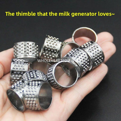 1670★  Old-fashioned thickened thimble, household hand-sewn cross-stitch thimble hoop thimble, sewing ring wedding finger guard ring