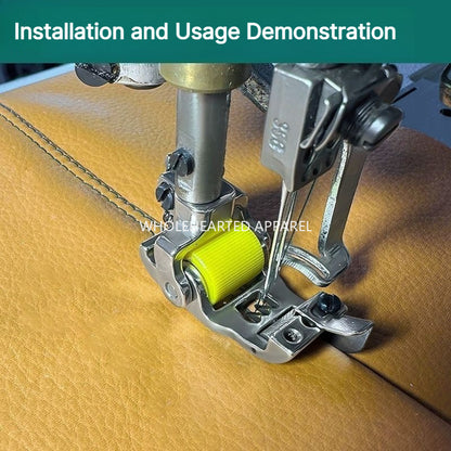 1029★ New Arrival 2 | More Options | Full-Steel Roller Presser Foot for 3-Needle 5-Thread Coverstitch Machines, Small Square Head, Large Platform.