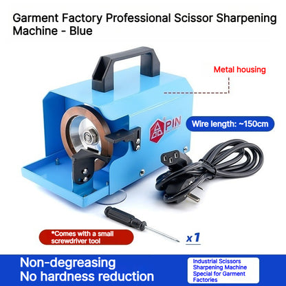 1919★ Scissor Sharpening Machine with Grinding Wheel for Garment Factory Use.