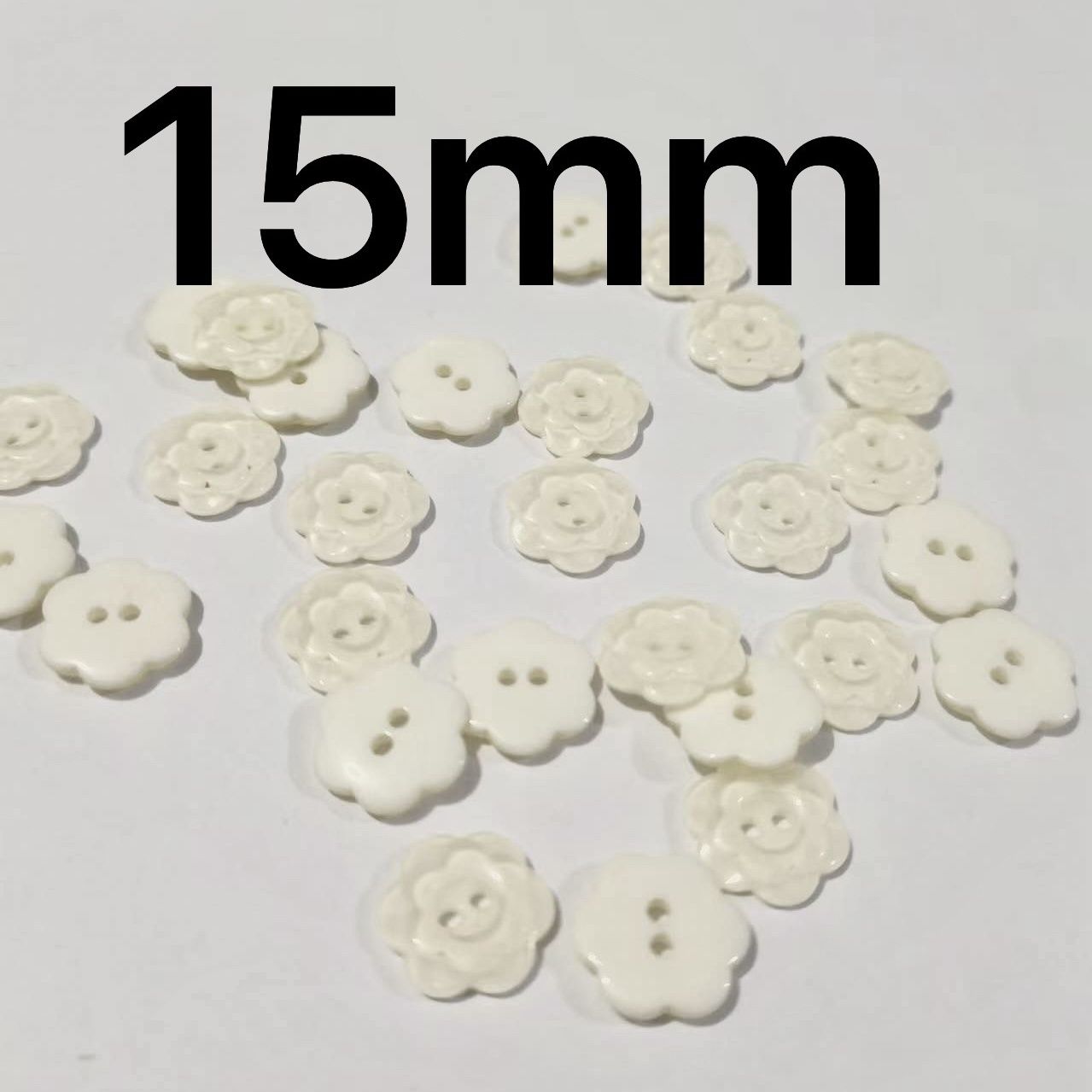 3018  Resin Button Plum Blossom Square Heart Round Color Button Flower Decoration Handmade DIY Cartoon Children