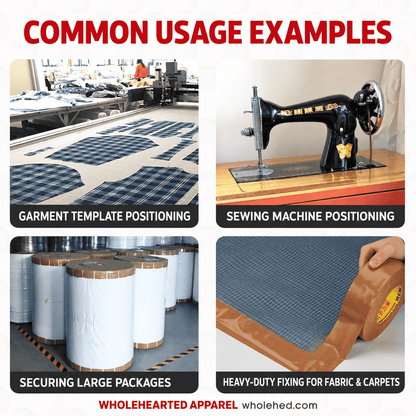 1088★ Sewing machine positioning tape, high-stick clothing template, soil brown cloth base glue, waterproof splicing single-sided carpet tape.