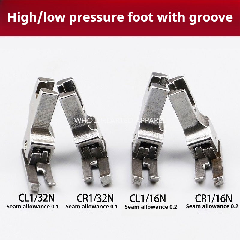 1802★All-Steel Grooved Compensating Presser Foot CR1/32N for Lockstitch Sewing Machines★