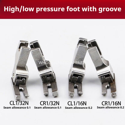 1802★All-Steel Grooved Compensating Presser Foot CR1/32N for Lockstitch Sewing Machines★
