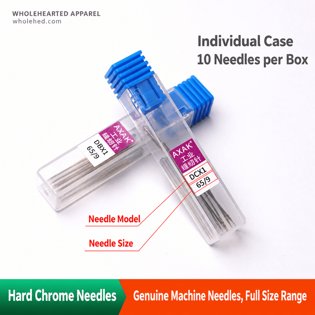 1689★ AXAK Hard Chrome Sewing Machine Needles, DBx1 for Lockstitch and DCx1 for Overlock Machines.