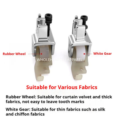 1617★  New flat car A10 pull cylinder special presser foot roller plastic presser foot hemming device wheel Teflon baseplate★