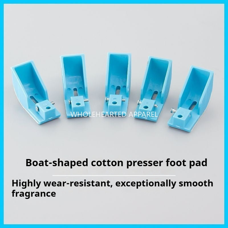 1158★  Flat car cotton iron presser foot, plastic ship type presser foot, flat car cotton presser foot, ship type presser foot, step on cotton presser foot change★