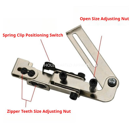 1039★ Jauge de fermeture éclair supérieure, outil de pression sur la fermeture éclair, jauge de ligne de fermeture éclair plate, clip de ligne de couture de voiture, localisateur de fermeture éclair★