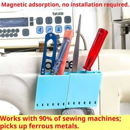 1083★  Sewing machine tool storage box magnet wall suction finishing scissors small screwdriver household industrial flat car accessories Daquan★
