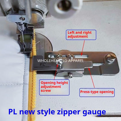 1695★  New zipper regulation, upper zipper, zipper line regulation, flat car sewing placket line clip zipper locator★