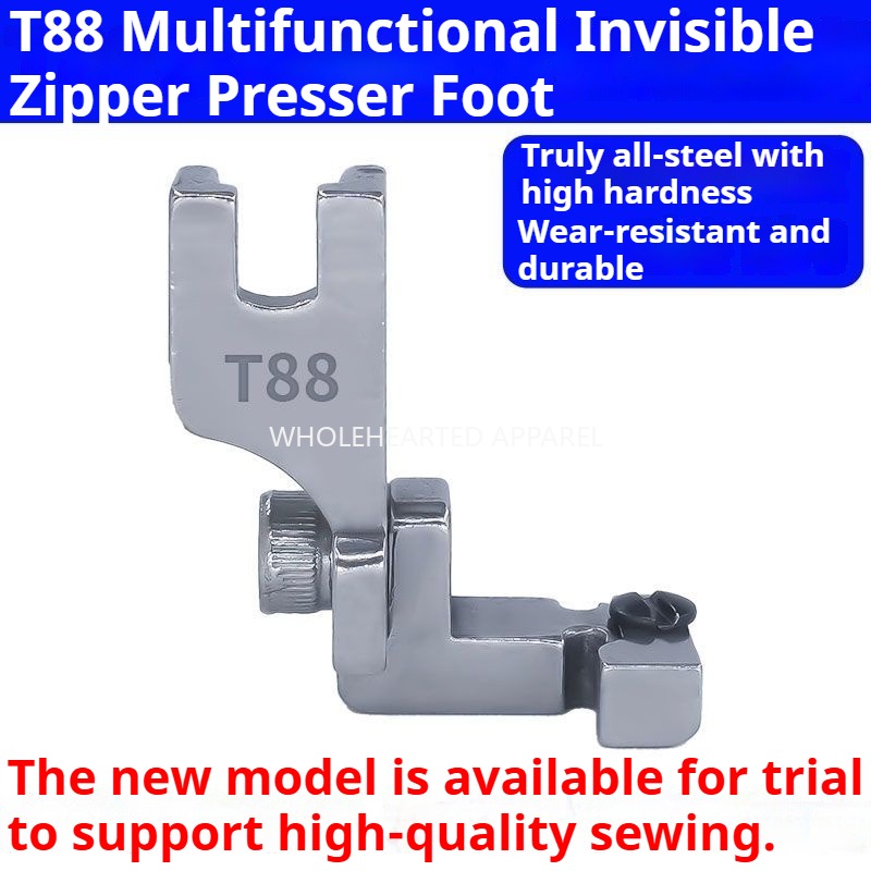 1481★  New flat car T88 adjustable multi-functional invisible zipper presser foot, computer flat car with zipper unilateral presser foot★