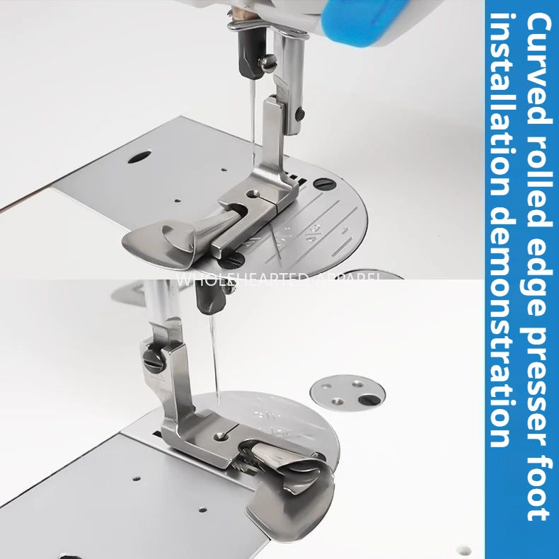 1098★  Chiffon thin material crimping presser foot F5 boutique mesh curved crimping device★