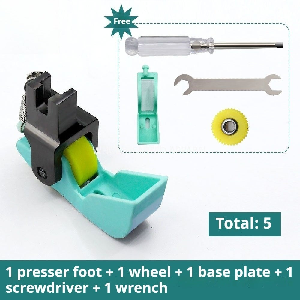 1133★ Nouveau pied presseur à rouleau en plastique T35A pour quilting à plat, type bateau, pour coton★