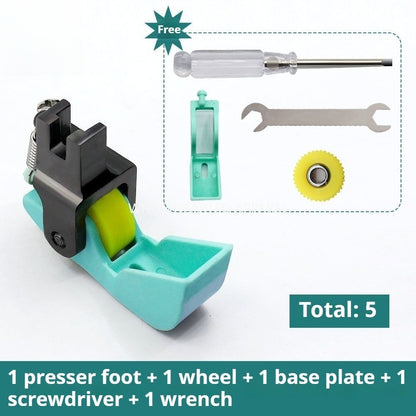 1133★ Nouveau pied presseur à rouleau en plastique T35A pour quilting à plat, type bateau, pour coton★