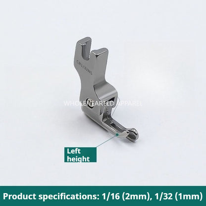 1081★  Boutique all-steel toothpick high and low presser foot, imported narrow small high and low presser foot, zipper presser foot on flat car★