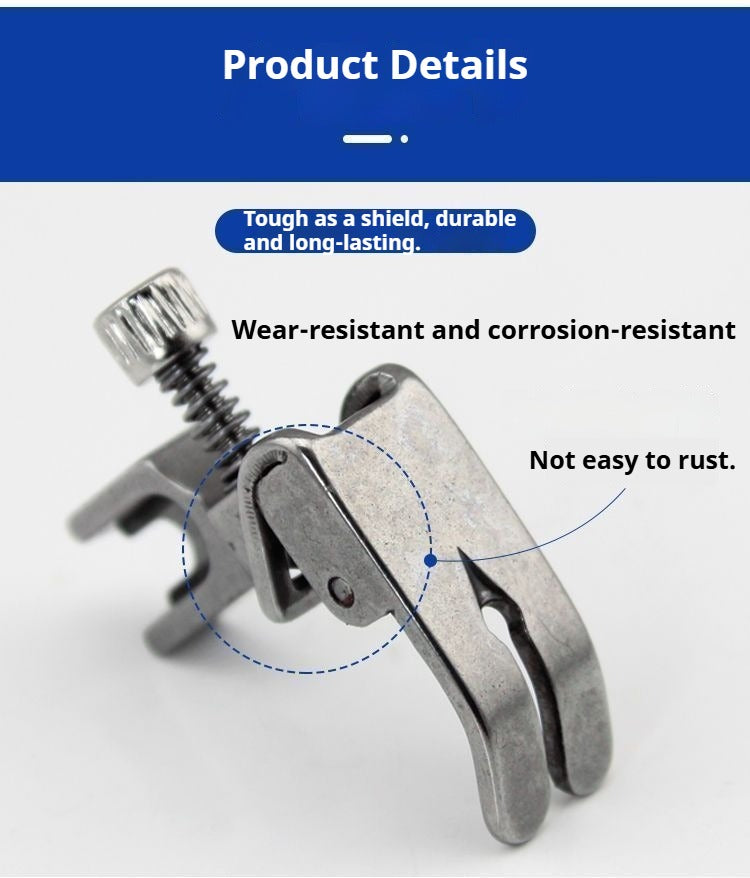 1084★  Industrial sewing machine adjustable wrinkle presser foot, fold, fold wrinkle presser foot P952 shrink all steel presser foot★