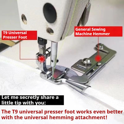 1052★  Industrial flat car, computer flat car, upper collar, universal presser trouser foot hemming artifact, elastic webbing on rubber band★