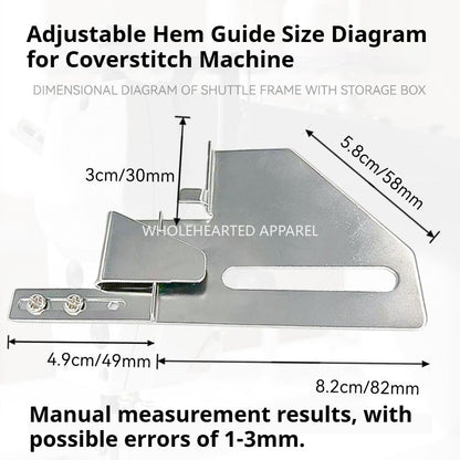 1490★  Car three-needle five-wire hem pulling cylinder Band sewing machine Car double-needle car hem regulation adjustable hemming cylinder 205★