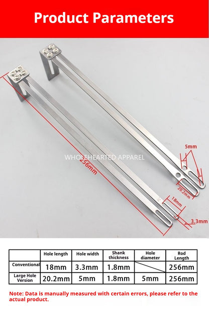 1038★ Outil d'enfilage de corde à double extrémité, aiguille à enfiler à double extrémité, fermeture élastique pour vêtements, ceinture de chapeau, accessoires pour machines à coudre industrielles★