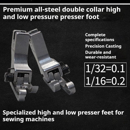 1250★  High and low presser foot for boutique compound collar line, flat car high and low presser foot, stop line presser foot CR1/16N-ES★