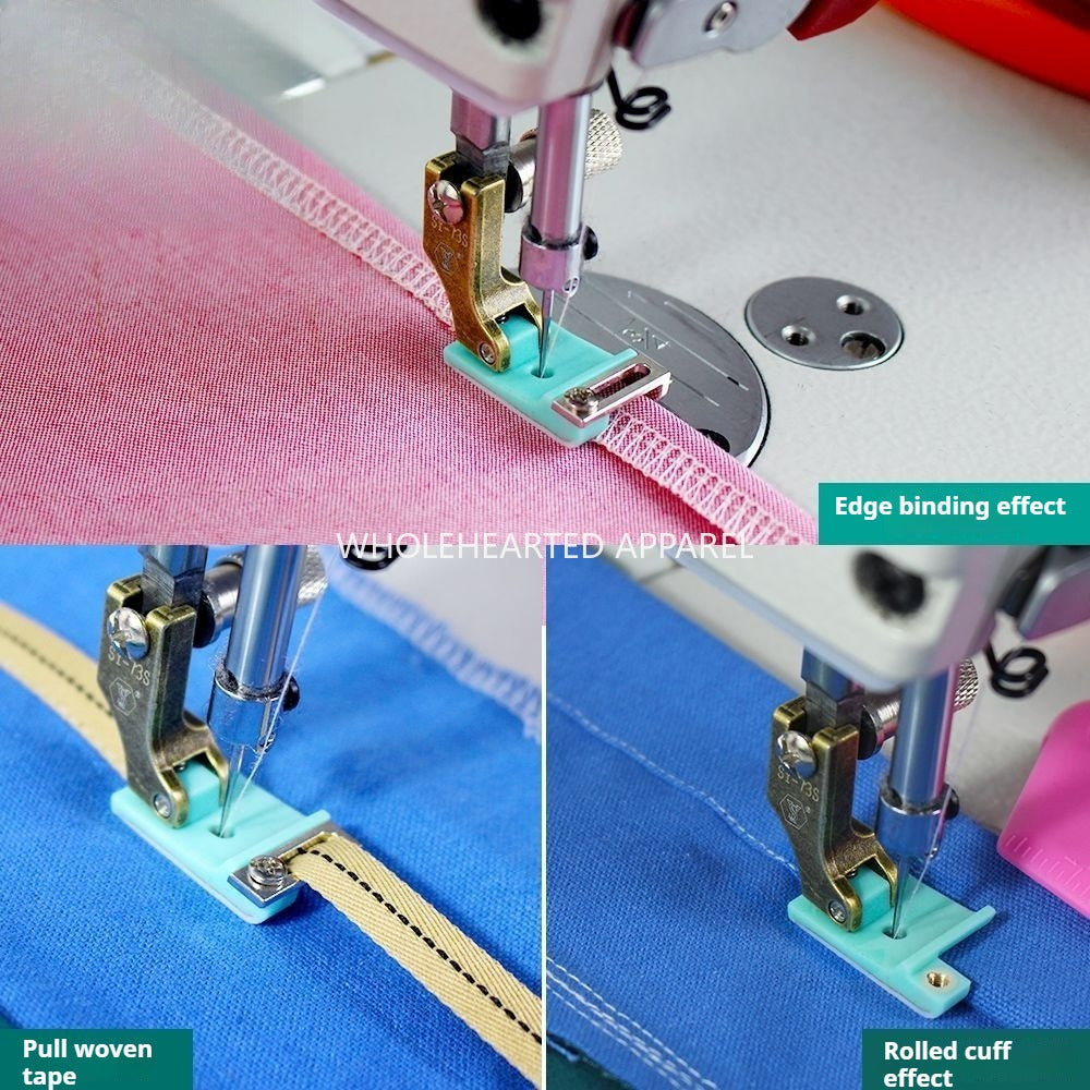 1606★  New SY-73S rib hemming hemming, hemming and brightening line, lace webbing guide strip, multi-purpose flat car presser foot★