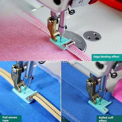 1606★  New SY-73S rib hemming hemming, hemming and brightening line, lace webbing guide strip, multi-purpose flat car presser foot★