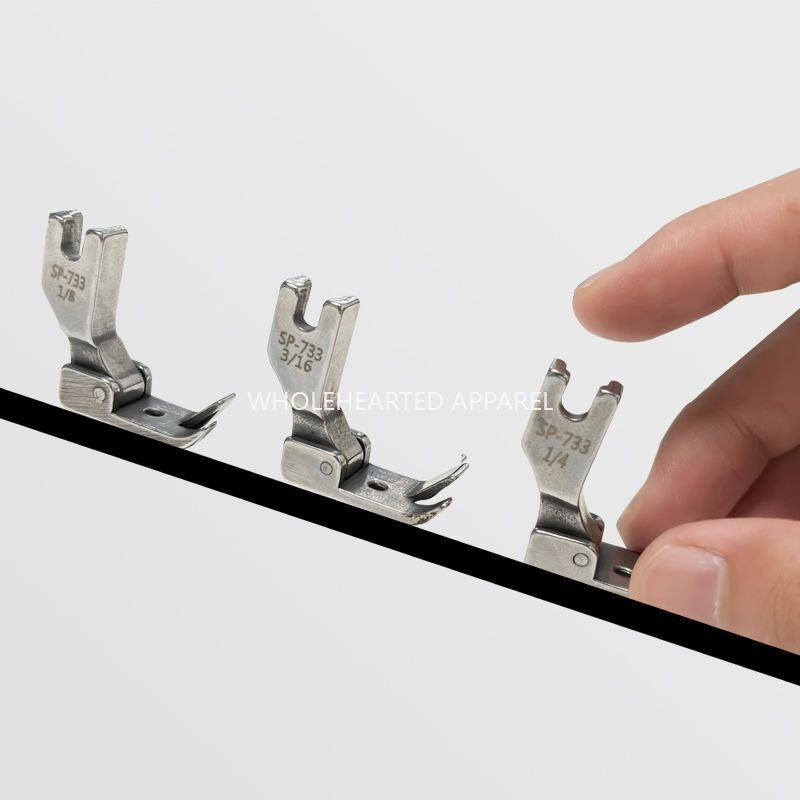 1456★  Flat car SP-733 blindfolded presser foot F503 curved hem pull cylinder matching special crimping presser foot crimping foot★