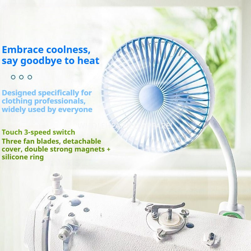 1278★ Nouveau ventilateur spécial machine à coudre 6,5 pouces, vitesse de vent puissante, double aimant, ventilateur électrique plat industriel pour voiture★