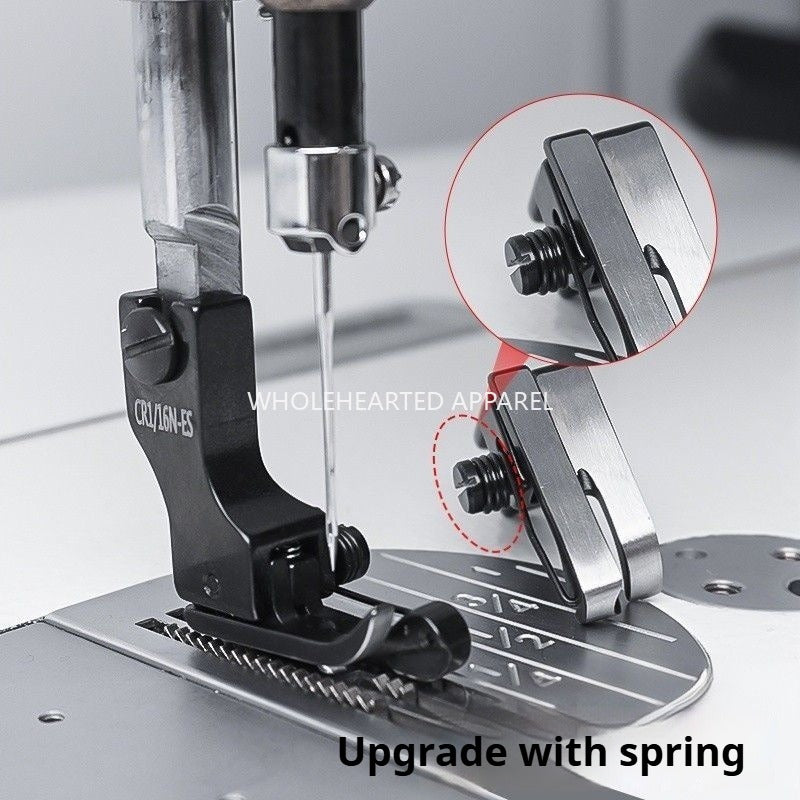 1688★  New (black titanium steel) spring high and low presser foot wear-resistant, smooth and not easy to oxidize, upper collar compound collar presser foot thin and universal★