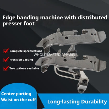 1284★  Copper edge machine middle point presser foot 747 700 middle point side presser foot EX Jack 798 overlock sewing machine edge locking machine with knife★