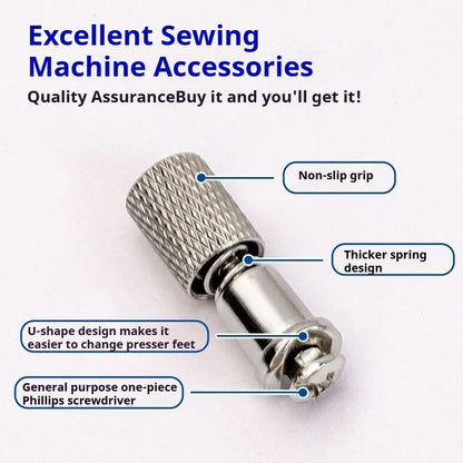 1027★ SY-911 boutique all-steel quick replacement presser foot screw, flat car second change presser foot artifact★