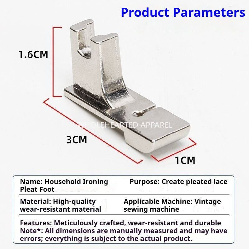 1649★  New old-fashioned sewing machine universal wrinkle presser foot household foot pedal wear-resistant quick wrinkle presser foot sewing machine accessories★